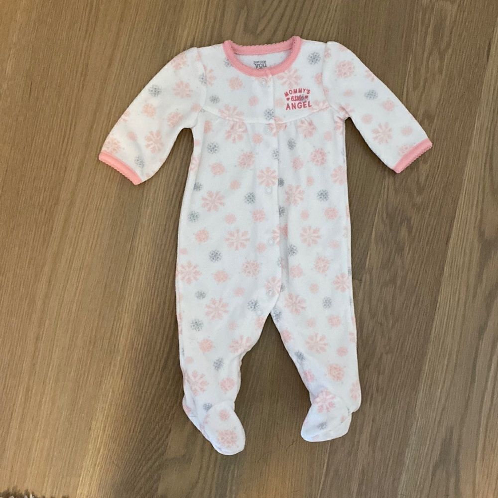 Carter’s micro fleece pajama onesie 3M